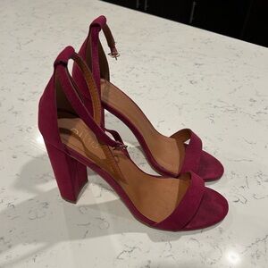 Dark purple shoes